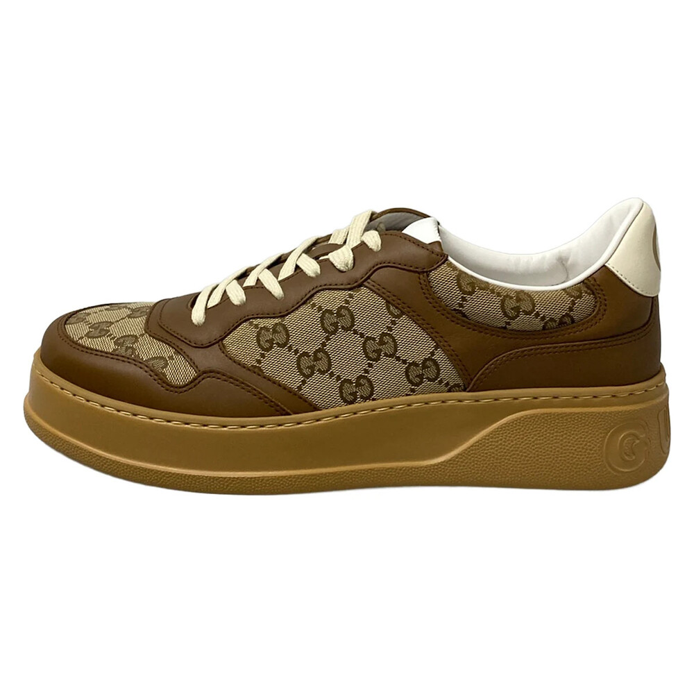 Gucci Gg Brown Dark Leather Jacquard #308145G92B